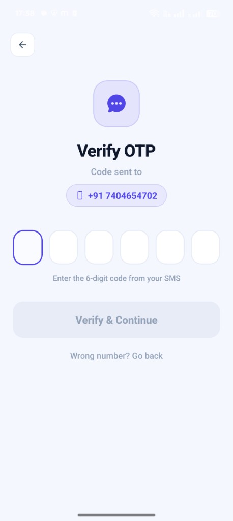 Guard OTP verification screen